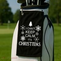 I Can't Keep Calm It's Christmas Golf Towel thumb 2