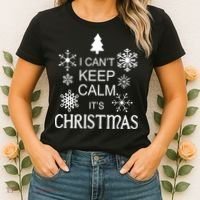 I Can't Keep Calm It's Christmas Women's T-Shirt thumb 2