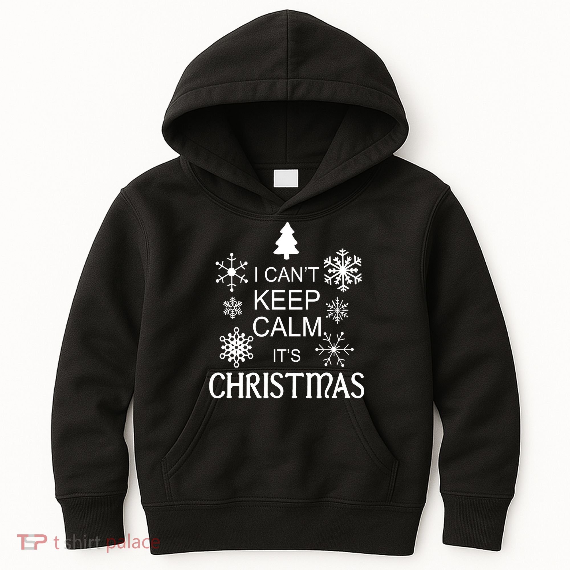 I Can't Keep Calm It's Christmas Kids Hoodie
