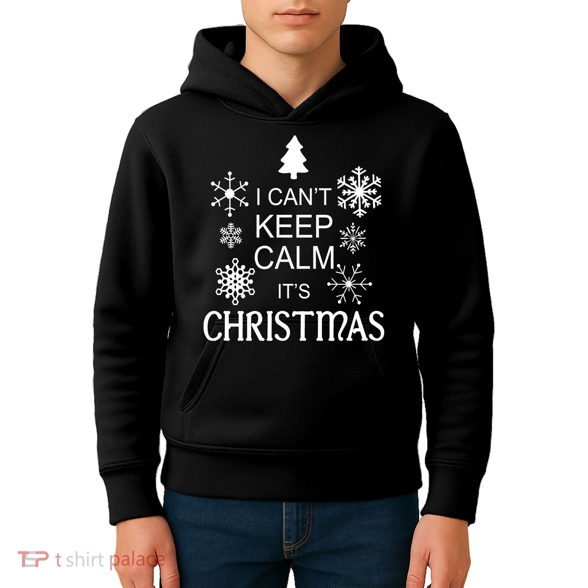 I Can't Keep Calm It's Christmas Kids Hoodie