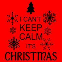 I Can't Keep Calm It's Christmas Santa Hat thumb 1