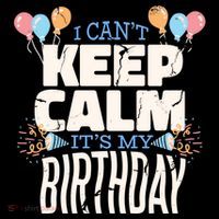 I Can't Keep Calm It's My Birthday Ornament thumb 1
