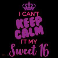 I Can't Keep Calm It's MY Sweet  16 Coaster thumb 2