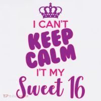 I Can't Keep Calm It's MY Sweet  16 Baby Bodysuit thumb 2