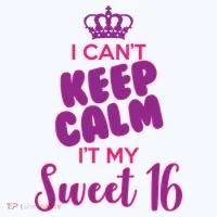 I Can't Keep Calm It's MY Sweet  16 Hat thumb 2