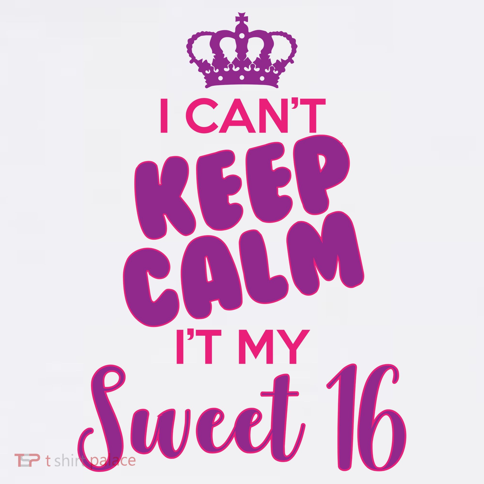 I Can't Keep Calm It's MY Sweet  16 Visor