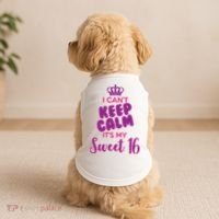 I Can't Keep Calm It's My Sweet 16 Doggie Tank thumb 2