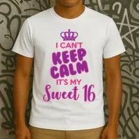 I Can't Keep Calm It's My Sweet 16 T-Shirt thumb 3