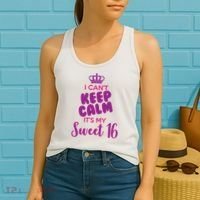 I Can't Keep Calm It's My Sweet 16 Women's Tank Top thumb 2