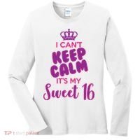 I Can't Keep Calm It's My Sweet 16 Women's Long Sleeve Shirt thumb 0