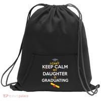 I Can't Keep Calm My Daughter is Graduating Sweatshirt Cinch Pack Bag thumb 0