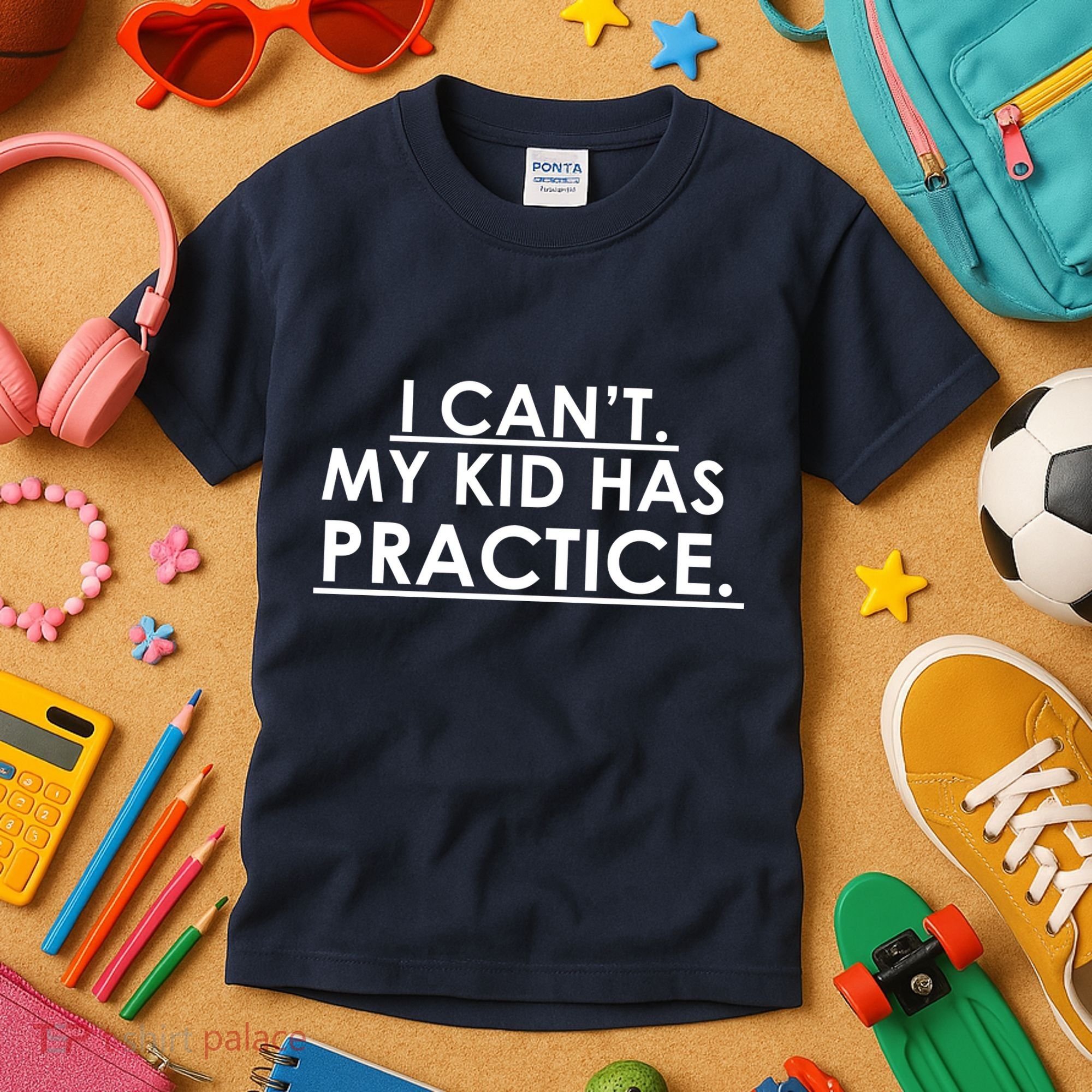 I Can't My Kid Has Pratice Funny Kids T-Shirt