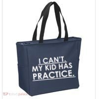 I Can't My Kid Has Pratice Funny Tote Bag thumb 2