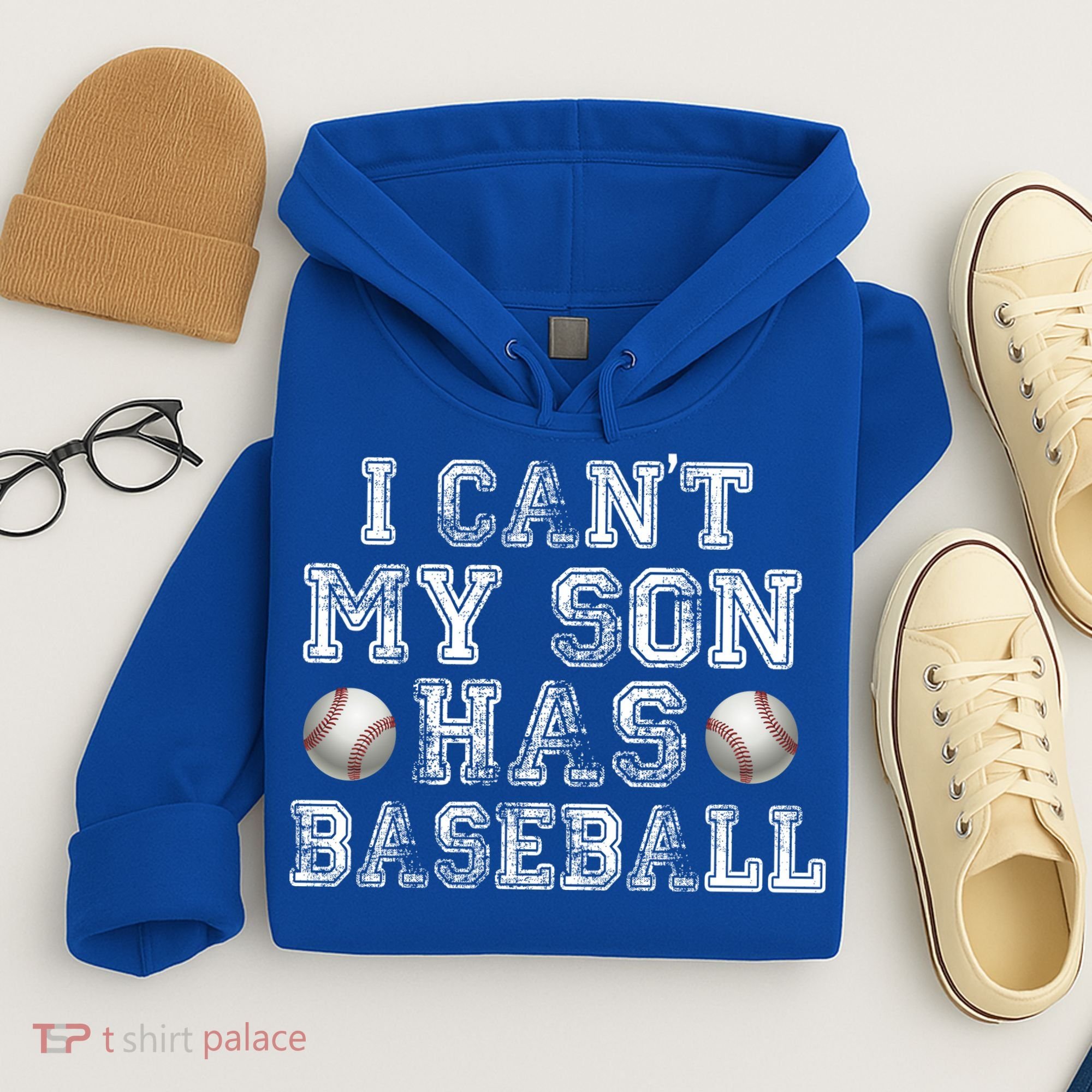 I Can't My Son Has Baseball Hoodie
