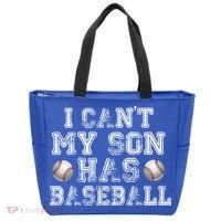 I Can't My Son Has Baseball Tote Bag thumb 0