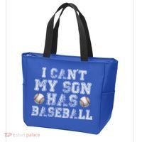 I Can't My Son Has Baseball Tote Bag thumb 3