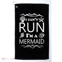 I Can't Run I'm A Mermaid Golf Towel thumb 0