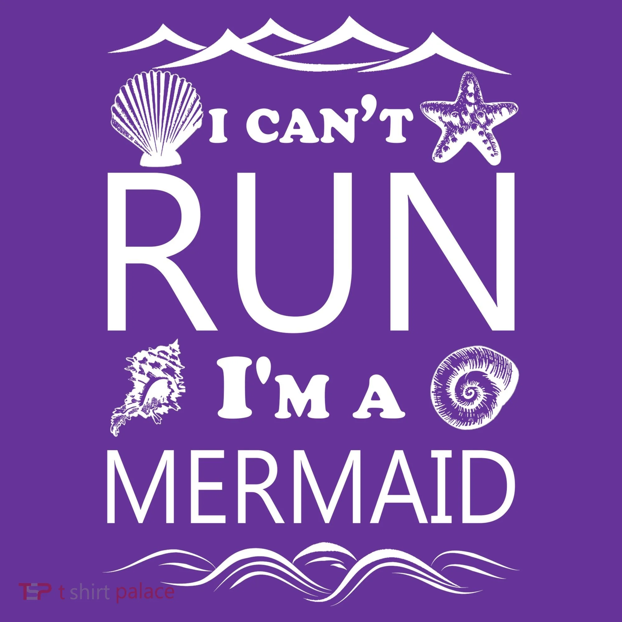 I Can't Run I'm A Mermaid Baby Bodysuit