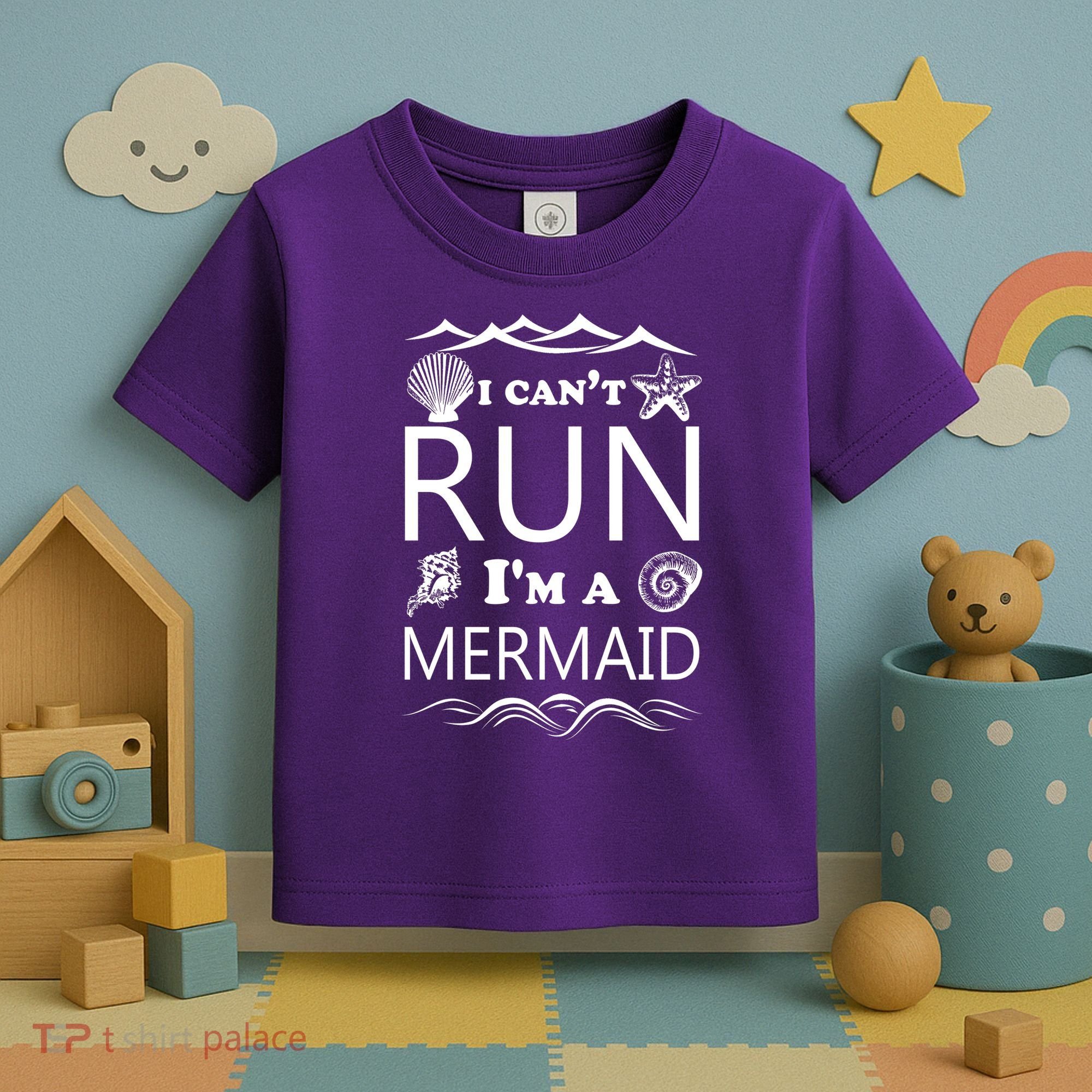 I Can't Run I'm A Mermaid Toddler T-Shirt