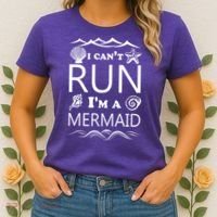 I Can't Run I'm A Mermaid Women's T-Shirt thumb 2