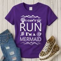 I Can't Run I'm A Mermaid Women's T-Shirt thumb 3