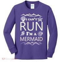 I Can't Run I'm A Mermaid Kids Long Sleeve Shirt thumb 0