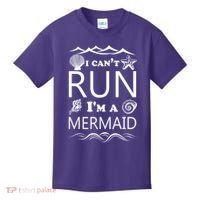 I Can't Run I'm A Mermaid Kids T-Shirt thumb 0