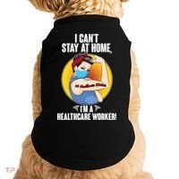 I Can't Stay At Home I'm A Healthcare Worker Doggie Tank thumb 0