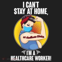 I Can't Stay At Home I'm A Healthcare Worker Hat thumb 2