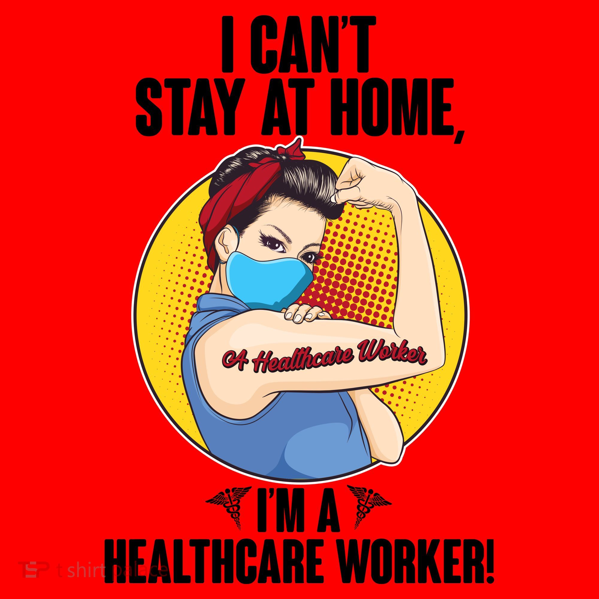 I Can't Stay At Home I'm A Healthcare Worker Santa Hat