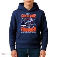 I Can't Stay At Home I'm A Trucker Kids Hoodie thumb 4
