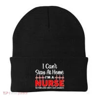 I Can't Stay Home I'm A Nurse Support Frontline Beanie thumb 0