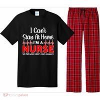 I Can't Stay Home I'm A Nurse Support Frontline Pajama Set thumb 0