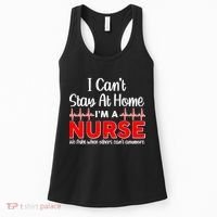 I Can't Stay Home I'm A Nurse Support Frontline Women's Tank Top thumb 0