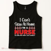 I Can't Stay Home I'm A Nurse Support Frontline Tank Top thumb 2