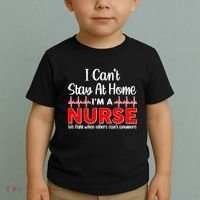 I Can't Stay Home I'm A Nurse Support Frontline Toddler T-Shirt thumb 2