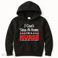 I Can't Stay Home I'm A Nurse Support Frontline Kids Hoodie thumb 0