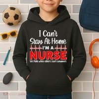I Can't Stay Home I'm A Nurse Support Frontline Kids Hoodie thumb 2