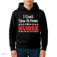 I Can't Stay Home I'm A Nurse Support Frontline Kids Hoodie thumb 4