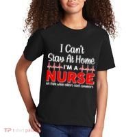 I Can't Stay Home I'm A Nurse Support Frontline Kids T-Shirt thumb 2