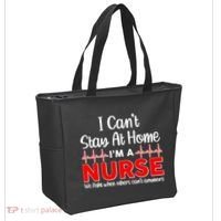 I Can't Stay Home I'm A Nurse Support Frontline Tote Bag thumb 2