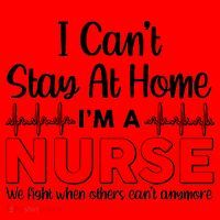 I Can't Stay Home I'm A Nurse Support Frontline Santa Hat thumb 1