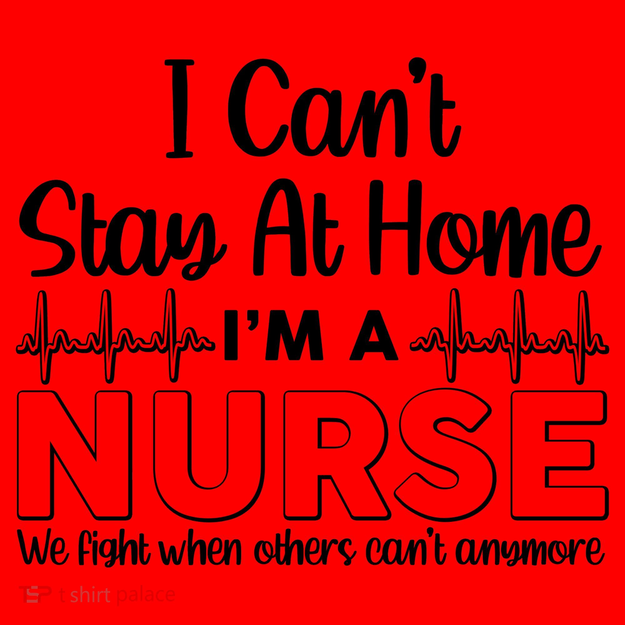 I Can't Stay Home I'm A Nurse Support Frontline Santa Hat