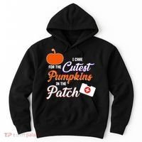 I Care For the Cutest Pumpkins In The Patch Halloween Nurse Hoodie thumb 0