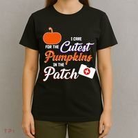 I Care For the Cutest Pumpkins In The Patch Halloween Nurse T-Shirt thumb 4