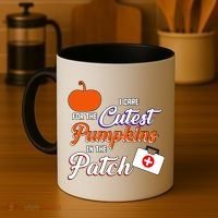 I Care For the Cutest Pumpkins In The Patch Halloween Nurse Coffee Mug thumb 4