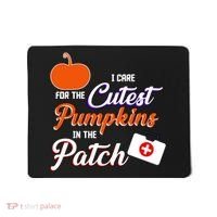 I Care For the Cutest Pumpkins In The Patch Halloween Nurse Mousepad thumb 0