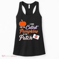 I Care For the Cutest Pumpkins In The Patch Halloween Nurse Women's Tank Top thumb 0