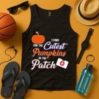 I Care For the Cutest Pumpkins In The Patch Halloween Nurse Tank Top thumb 4