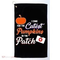 I Care For the Cutest Pumpkins In The Patch Halloween Nurse Golf Towel thumb 0